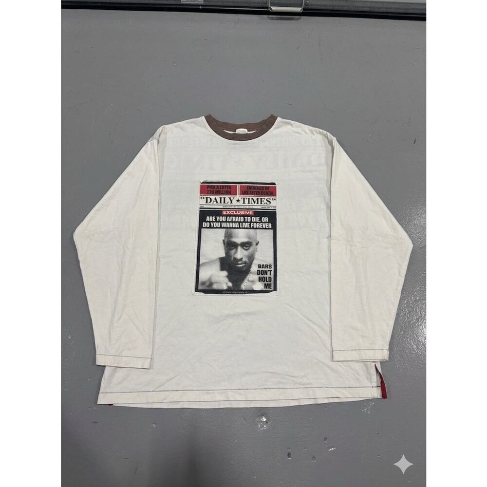 Vintage 2005 Tupac Makaveli Branded Shirt 3XL 2Pac Rap‎ Hip Hop Y2K Graphic Tee